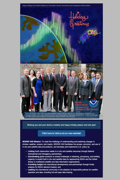NOAA Satellite and Information Service International and Interagency Affairs Email Campaign